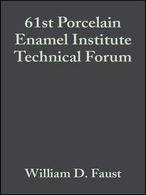 cover image of 61st Porcelain Enamel Institute Technical Forum